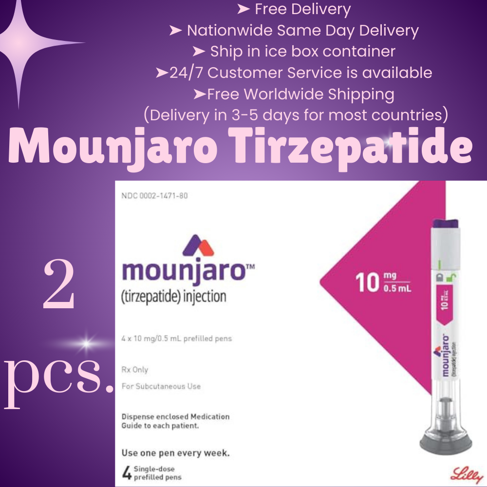 Mounjaro Tirzepatide 5 mg Appetite Suppressant For Weight Loss, From Package of 25 Pens, 2.5 mg, 5 mg, 7.5 mg, 10 mg, 12.5 mg, 15 mg, Skinny Pen