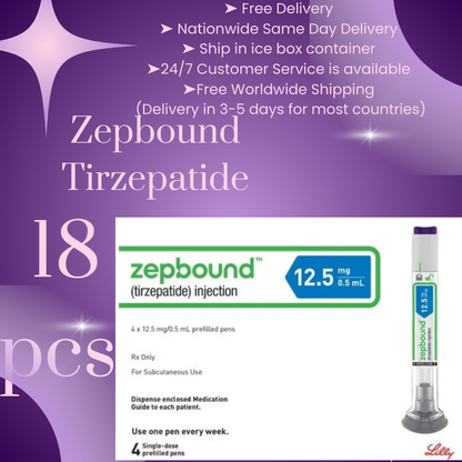 Zepbound Tirzepatide 10 mg 72 Pens, Choice of 2.5 mg, 5 mg, 7.5 mg, 10 mg, 12.5 mg, 15 mg, Ship from Philippines