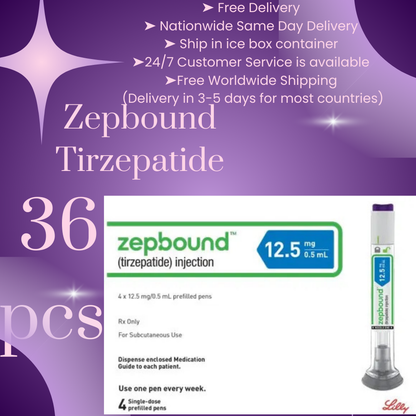 Zepbound Tirzepatide 10 mg 72 Pens, Choice of 2.5 mg, 5 mg, 7.5 mg, 10 mg, 12.5 mg, 15 mg, Ship from Philippines