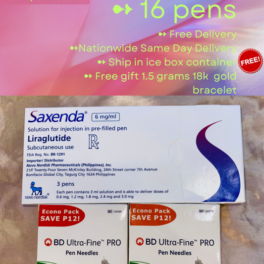 Saxenda 6mg /ml Solution for Injection in 16 pre-filled pens, Ship from Manila Philippines