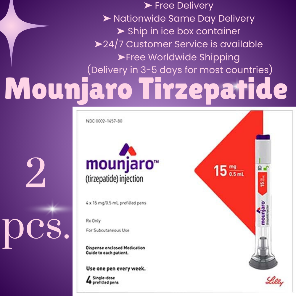 Mounjaro Tirzepatide 5 mg Appetite Suppressant For Weight Loss, From Package of 25 Pens, 2.5 mg, 5 mg, 7.5 mg, 10 mg, 12.5 mg, 15 mg, Skinny Pen