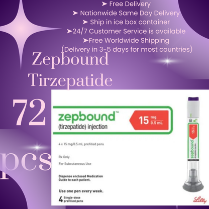 Zepbound Tirzepatide  12.5 mg, From Package of 16 pens 2.5 mg, 5 mg, 7.5 mg, 10 mg, 12.5 mg, 15 mg, Ship from Philippines