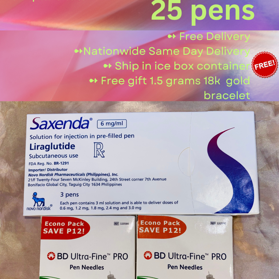 Saxenda 6mg /ml Solution for Injection in 25 pre-filled pens, Ship from Manila Philippines