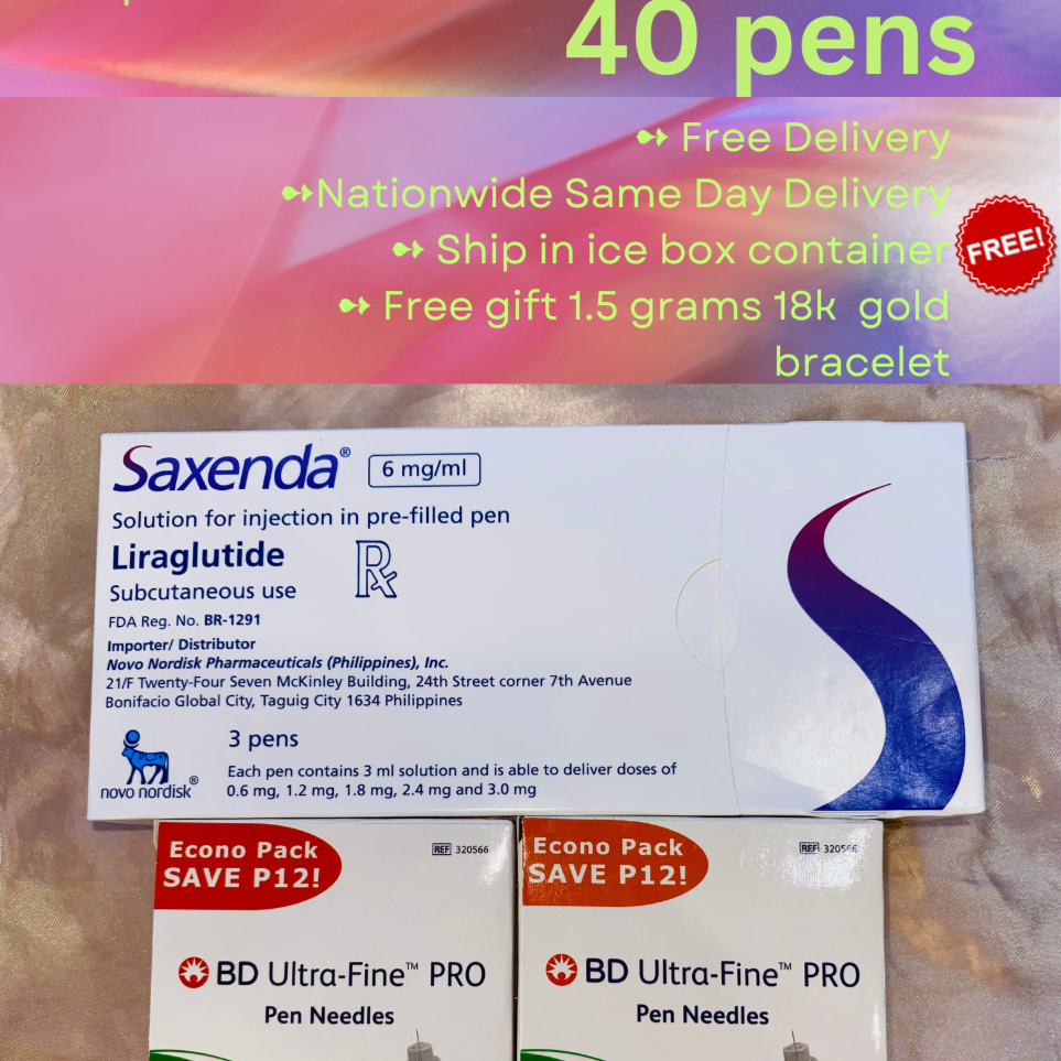 Saxenda 6mg /ml Solution for Injection in 40 pre-filled pens, Ship from Manila Philippines