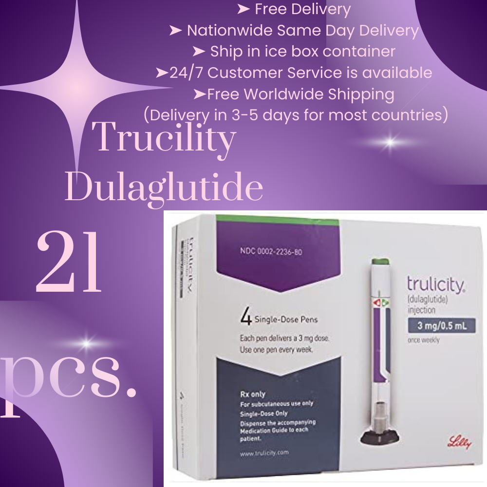 Trucility Dulaglutide Package of 21 Slimming Pens Available in 0.75 mg, 1.5 mg, 3 mg, 4.5 mg