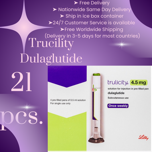 Trucility Dulaglutide Package of 21 Slimming Pens Available in 0.75 mg, 1.5 mg, 3 mg, 4.5 mg