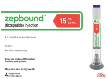 Zepbound Tirzepatide 18 to 72 Pens, Choice of 2.5 mg, 5 mg, 7.5 mg, 10 mg, 12.5 mg, 15 mg, Ship from Manila Philippines