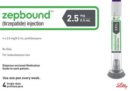 Zepbound Tirzepatide 18 to 72 Pens, Choice of 2.5 mg, 5 mg, 7.5 mg, 10 mg, 12.5 mg, 15 mg, Ship from Philippines